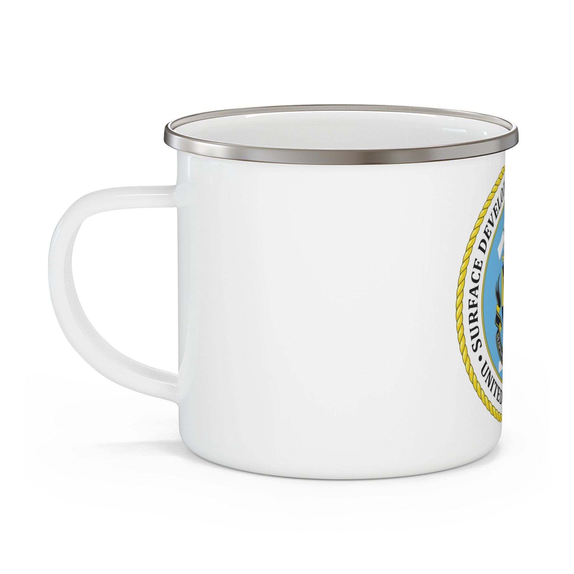 USN Surface Development Squadron One (U.S. Navy) Enamel Mug 12oz-12oz-The Sticker Space