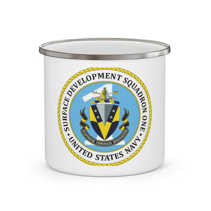 USN Surface Development Squadron One (U.S. Navy) Enamel Mug 12oz-12oz-The Sticker Space