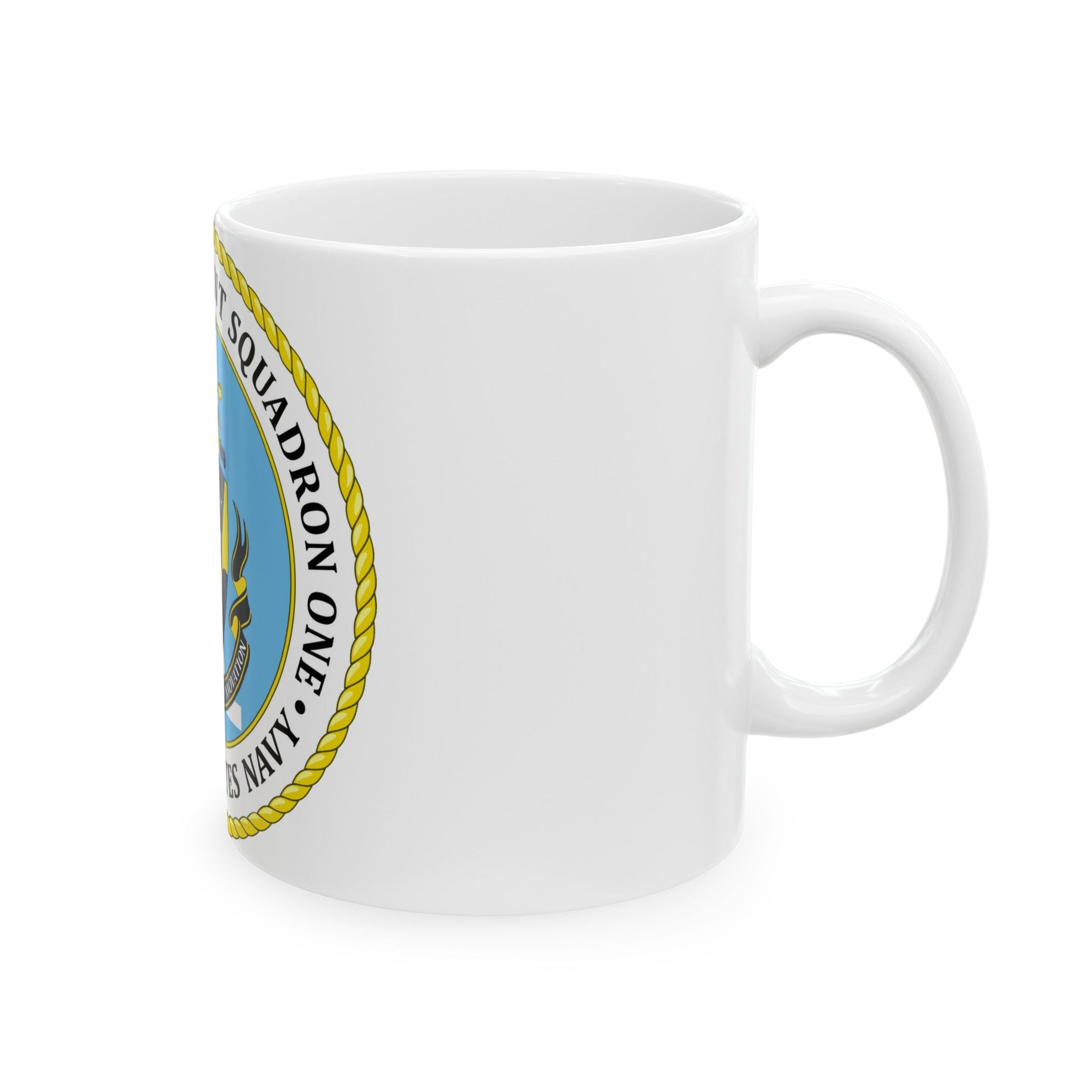 USN Surface Development Squadron One (U.S. Navy) White Coffee Mug-The Sticker Space