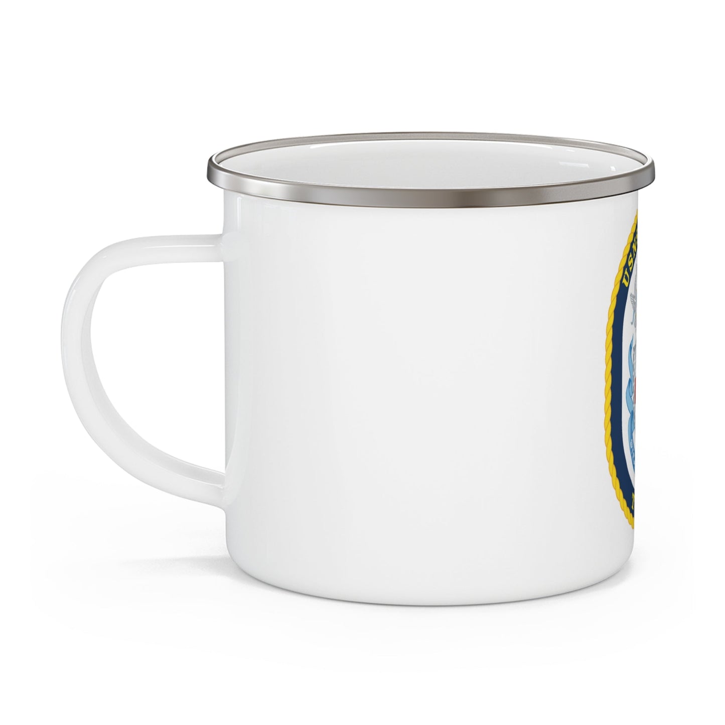 USNS Mercy T AH 19 (U.S. Navy) Enamel Mug 12oz-12oz-The Sticker Space