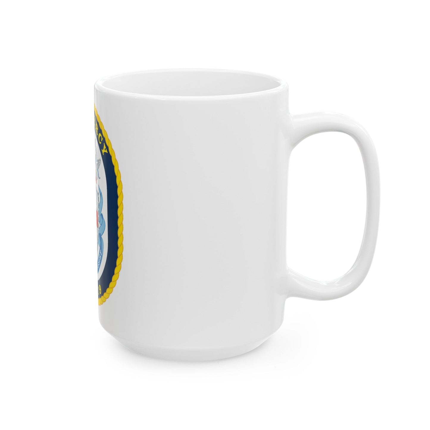 USNS Mercy T AH 19 (U.S. Navy) White Coffee Mug-The Sticker Space