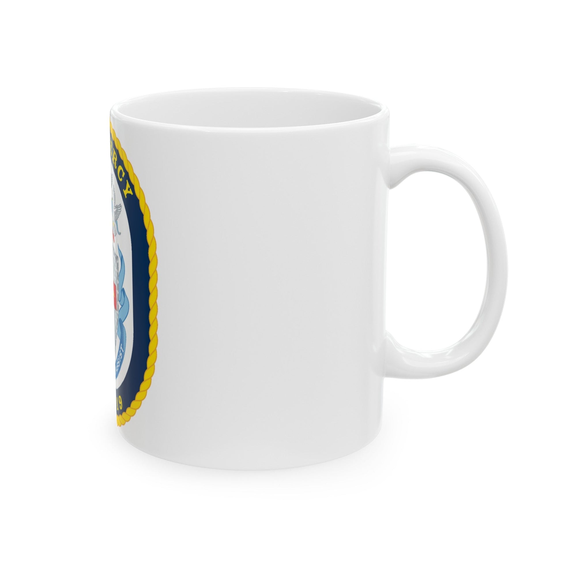 USNS Mercy T AH 19 (U.S. Navy) White Coffee Mug-The Sticker Space