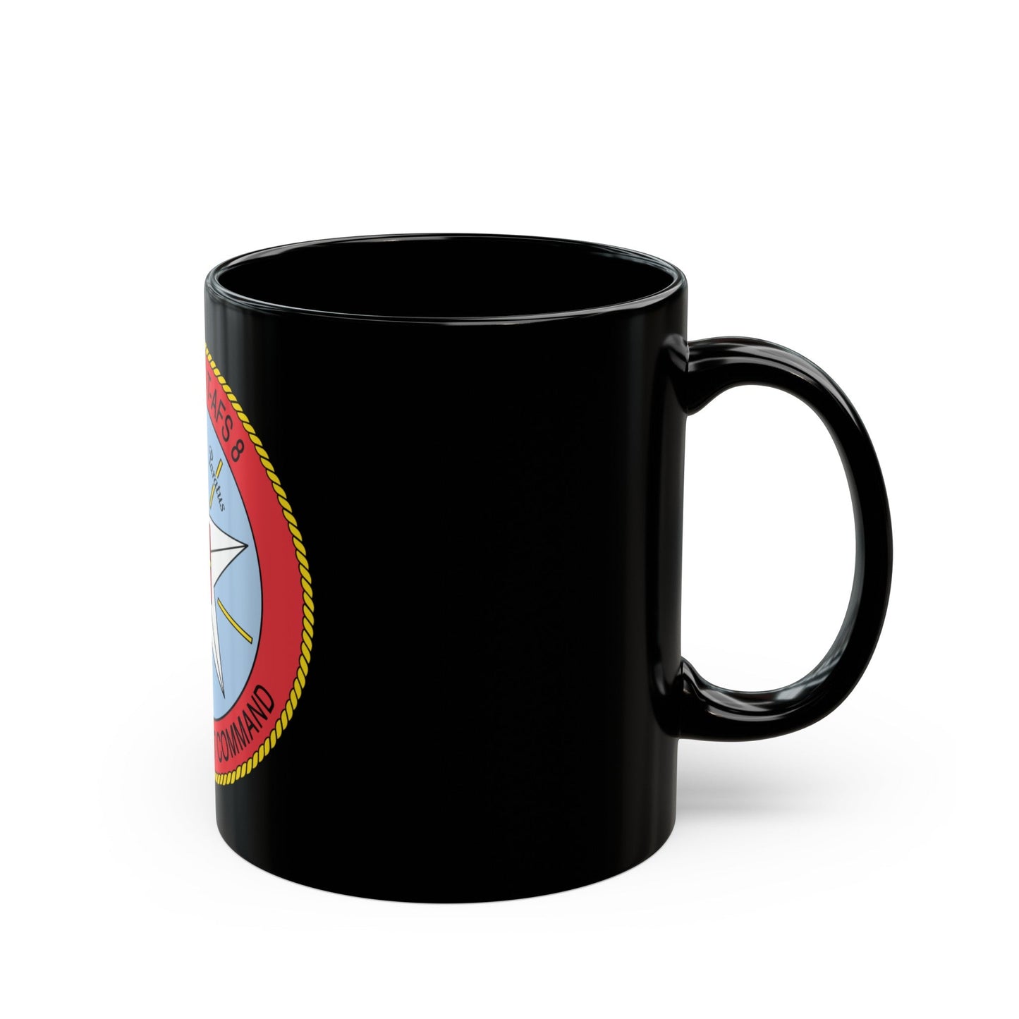 USNS Sirius T Afs 8 Military Sealift Command (U.S. Navy) Black Coffee Mug-The Sticker Space