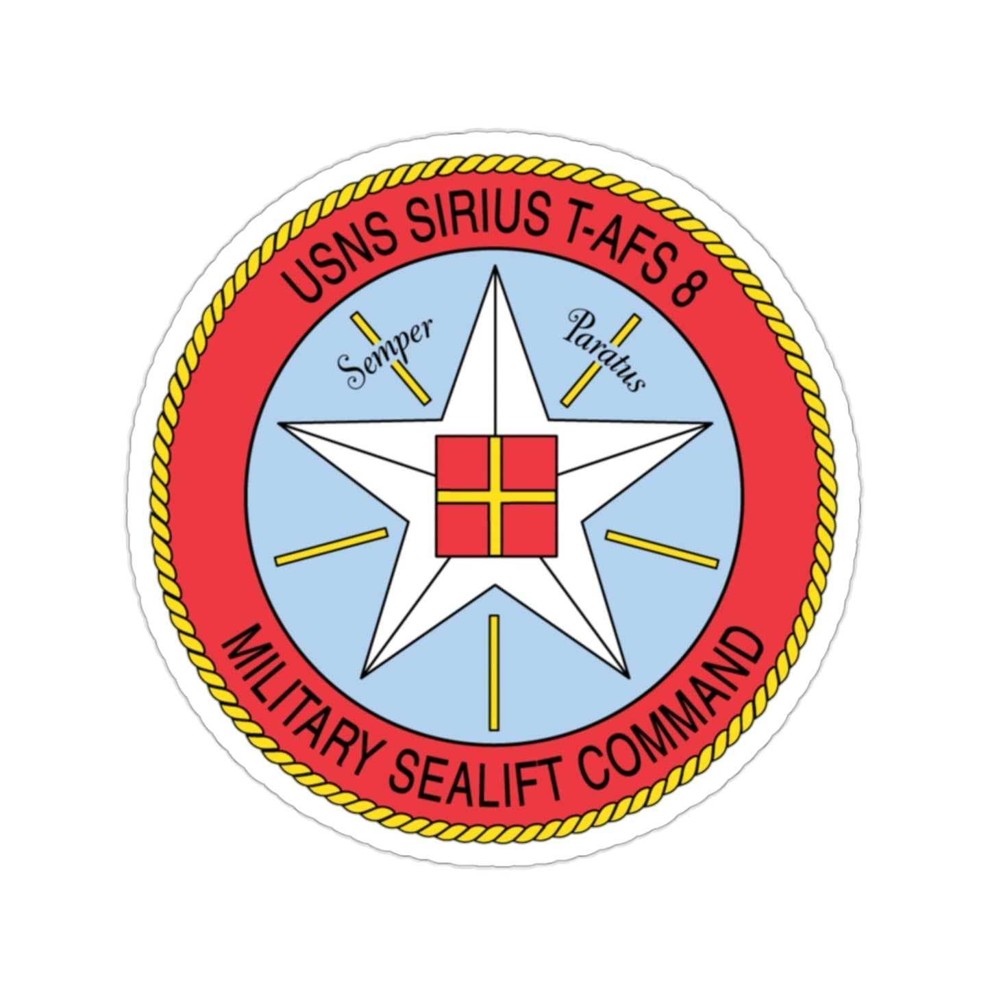 USNS Sirius T Afs 8 Military Sealift Command (U.S. Navy) STICKER Vinyl Die-Cut Decal-2 Inch-The Sticker Space