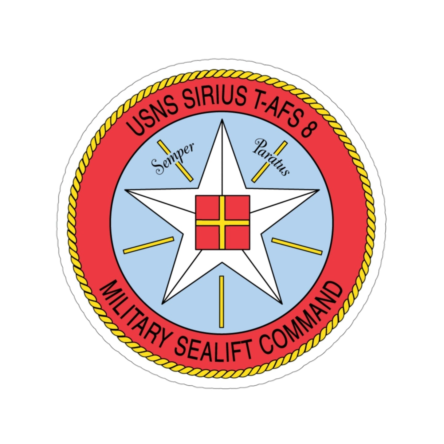 USNS Sirius T Afs 8 Military Sealift Command (U.S. Navy) STICKER Vinyl Die-Cut Decal-3 Inch-The Sticker Space