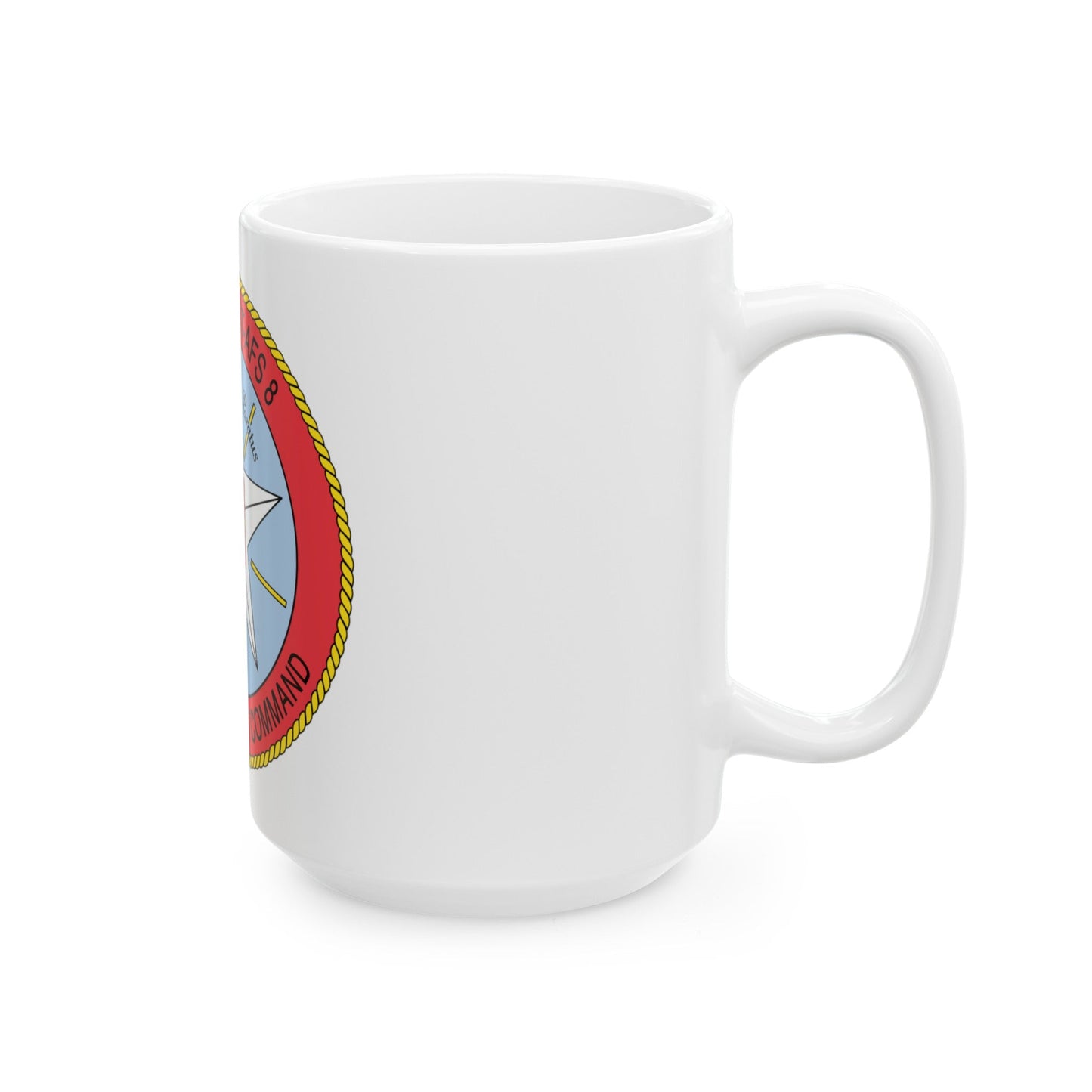 USNS Sirius T Afs 8 Military Sealift Command (U.S. Navy) White Coffee Mug-The Sticker Space