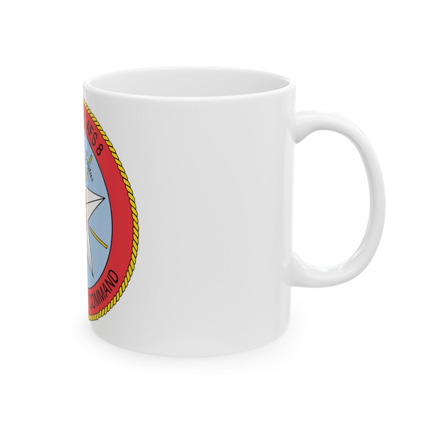 USNS Sirius T Afs 8 Military Sealift Command (U.S. Navy) White Coffee Mug-The Sticker Space