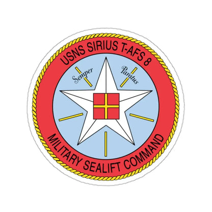 USNS Sirius T Afs 8 Military Sealift Command (U.S. Navy) STICKER Vinyl Kiss-Cut Decal 2 Inch White - The Sticker Space