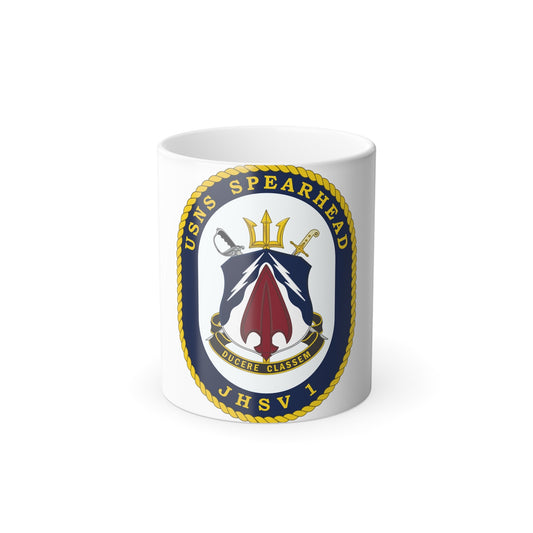 USNS Spearhead JHSV 1 (U.S. Navy) Color Changing Mug 11oz-11oz-The Sticker Space