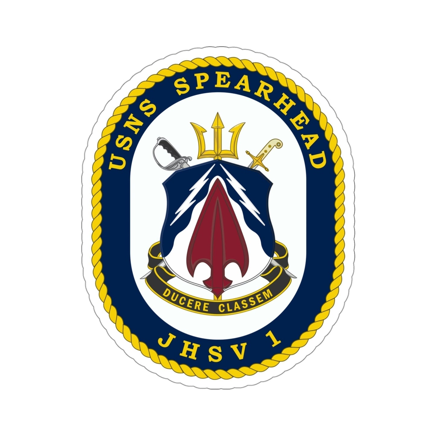 USNS Spearhead JHSV 1 (U.S. Navy) STICKER Vinyl Die-Cut Decal-4 Inch-The Sticker Space