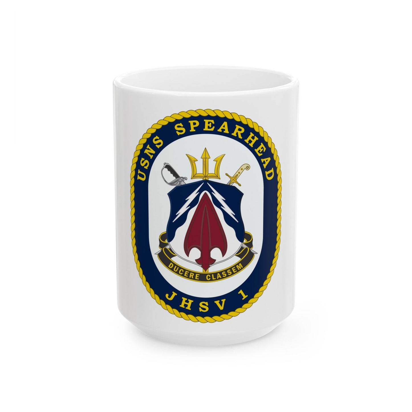 USNS Spearhead JHSV 1 (U.S. Navy) White Coffee Mug-15oz-The Sticker Space