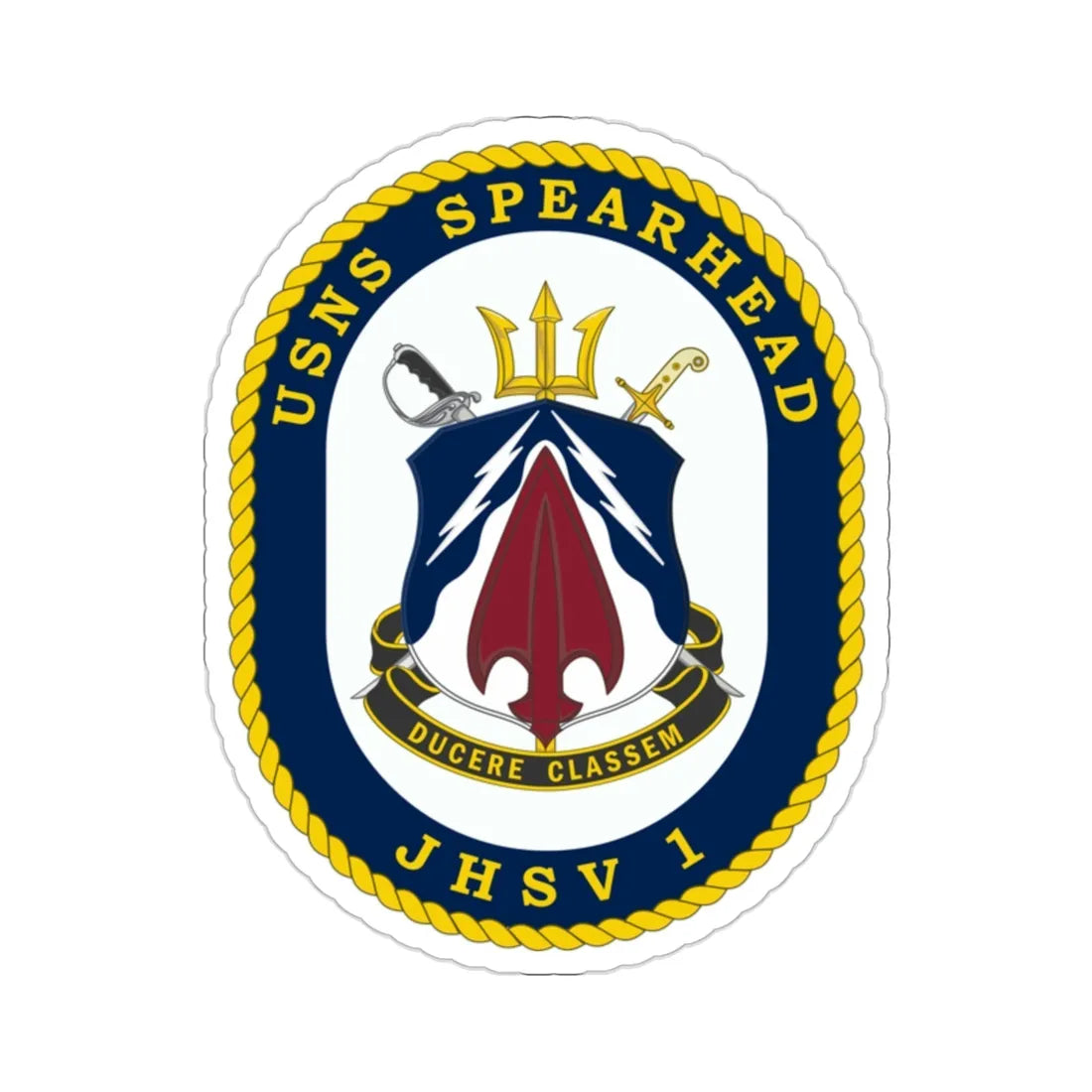 USNS Spearhead JHSV 1 (U.S. Navy) STICKER Vinyl Die-Cut Decal 2 Inch - The Sticker Space