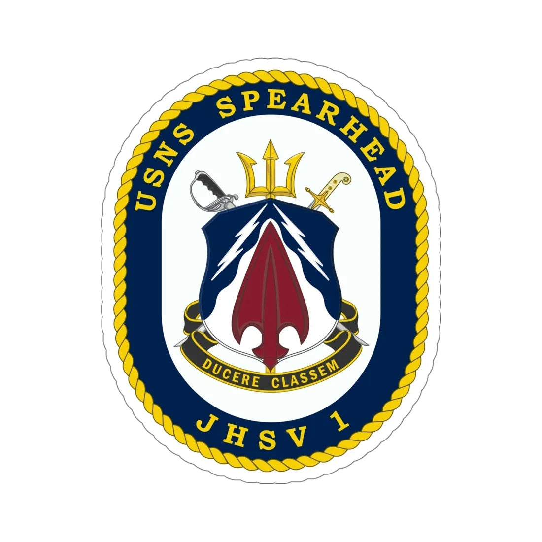 USNS Spearhead JHSV 1 (U.S. Navy) STICKER Vinyl Die-Cut Decal 5 Inch - The Sticker Space