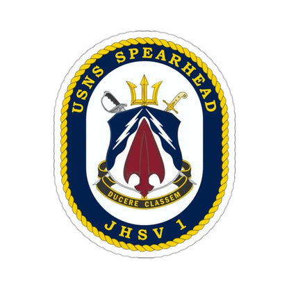 USNS Spearhead JHSV 1 (U.S. Navy) STICKER Vinyl Kiss-Cut Decal 2 Inch White - The Sticker Space