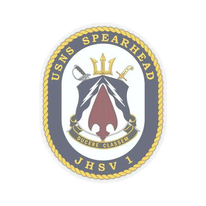 USNS Spearhead JHSV 1 (U.S. Navy) STICKER Vinyl Kiss-Cut Decal 6 Inch Transparent - The Sticker Space