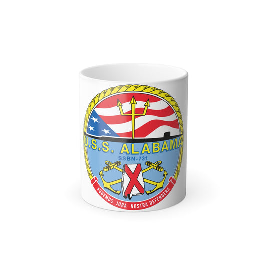 USS Alabama (U.S. Navy) Color Changing Mug 11oz-11oz-The Sticker Space