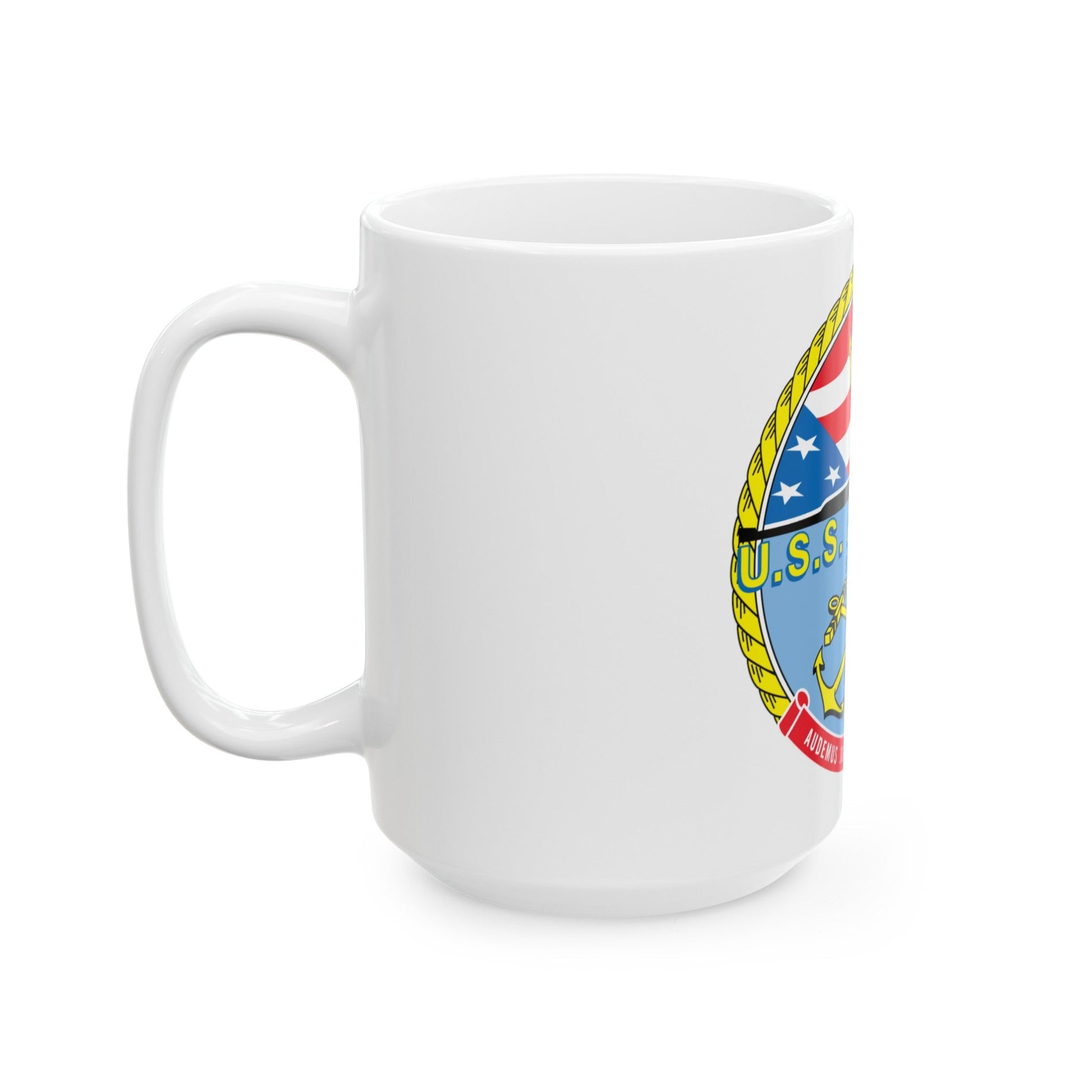 USS Alabama (U.S. Navy) White Coffee Mug-The Sticker Space