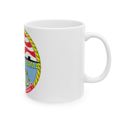 USS Alabama (U.S. Navy) White Coffee Mug-The Sticker Space