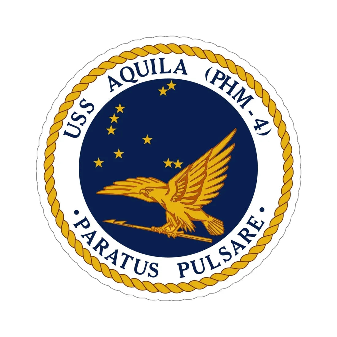 USS Aquila PHM 4 (U.S. Navy) STICKER Vinyl Die-Cut Decal 5 Inch - The Sticker Space