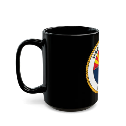 USS Arizona BB 39 (U.S. Navy) Black Coffee Mug-The Sticker Space