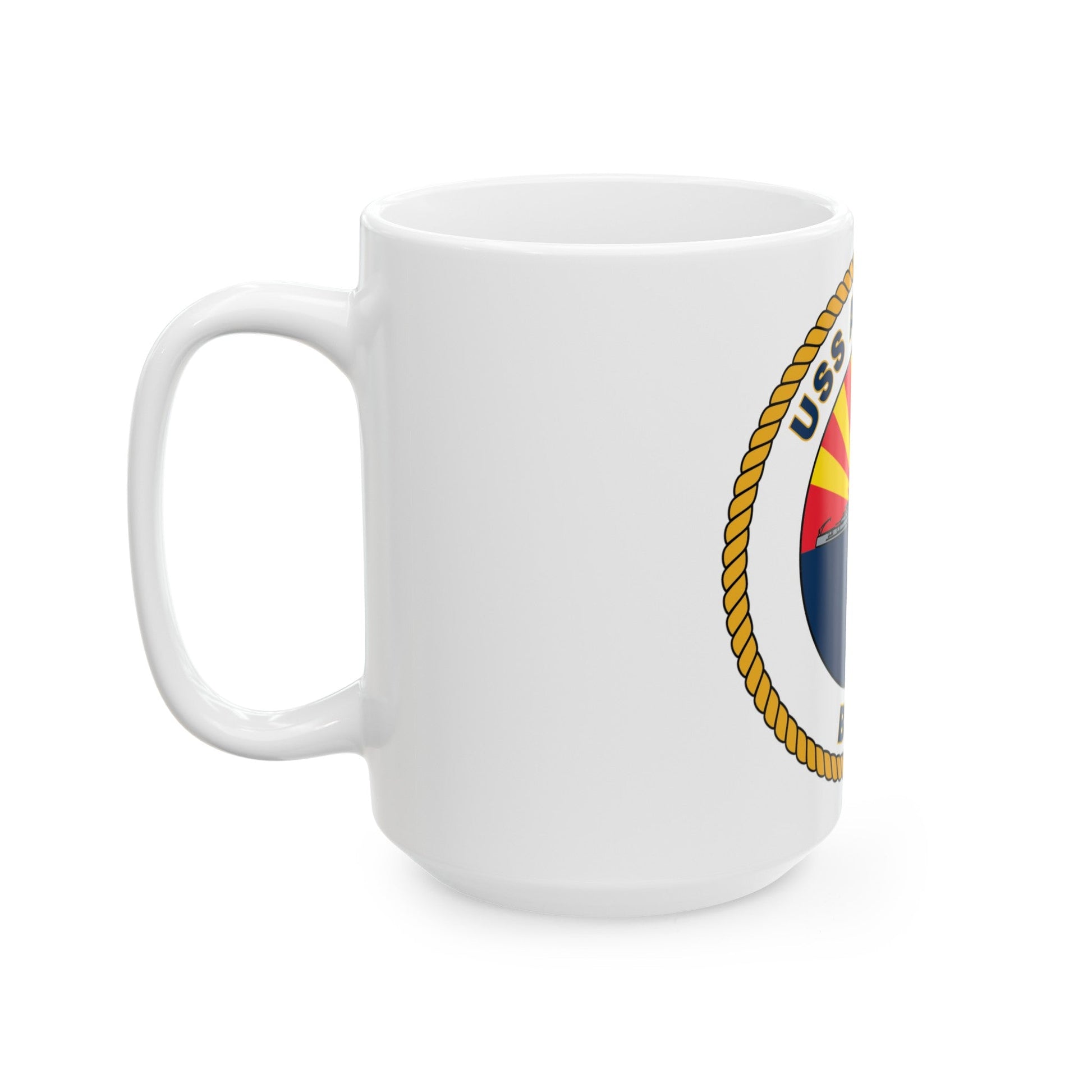 USS Arizona BB 39 (U.S. Navy) White Coffee Mug-The Sticker Space