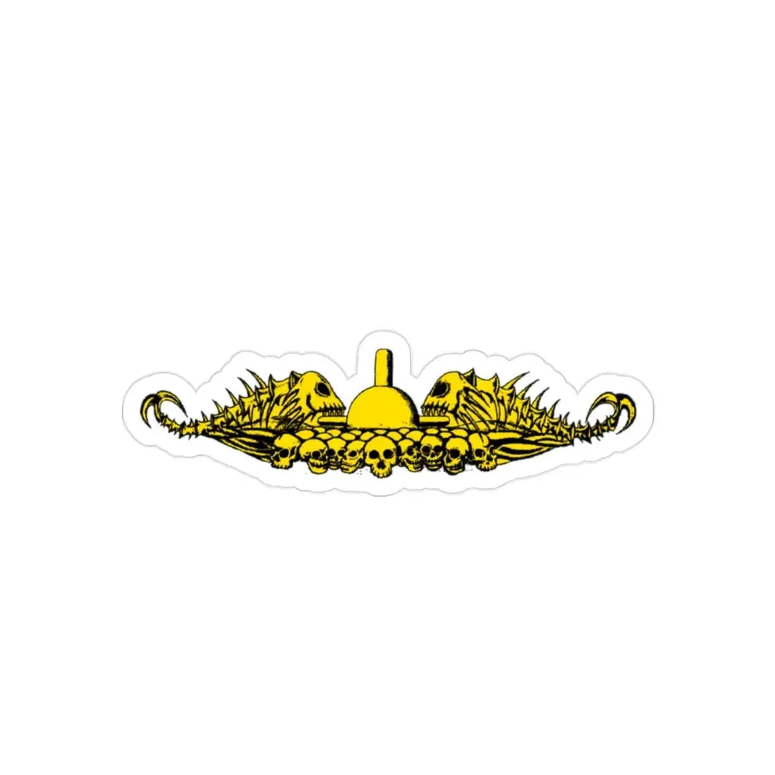 USS Ashville Bonefish (U.S. Navy) REVERSE PRINT Transparent Die-Cut STICKER 2 Inch Die-Cut Transparent - The Sticker Space