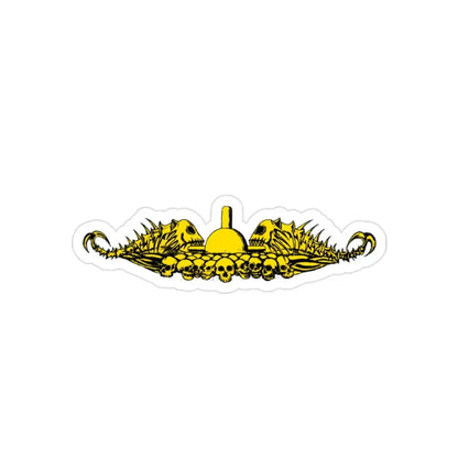 USS Ashville Bonefish (U.S. Navy) REVERSE PRINT Transparent Die-Cut STICKER 2 Inch Die-Cut Transparent - The Sticker Space