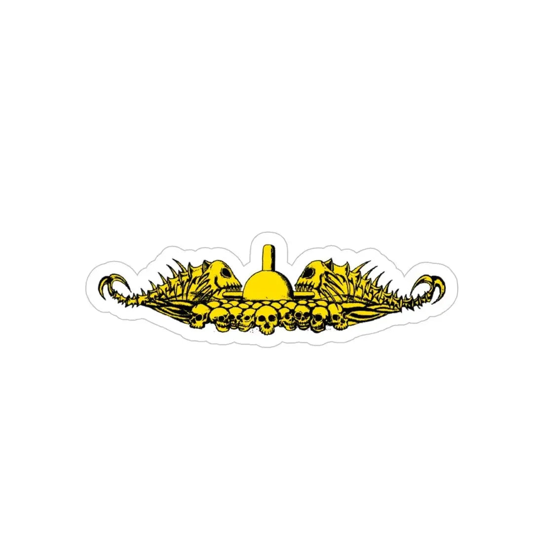 USS Ashville Bonefish (U.S. Navy) REVERSE PRINT Transparent Die-Cut STICKER 5 Inch Die-Cut Transparent - The Sticker Space