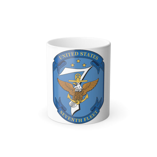 USS Blue Ridge Seventh Fleet (U.S. Navy) Color Changing Mug 11oz-11oz-The Sticker Space