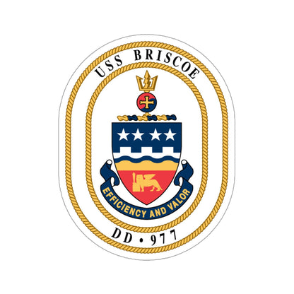 USS Briscoe DD 977 (U.S. Navy) STICKER Vinyl Die-Cut Decal-4 Inch-The Sticker Space