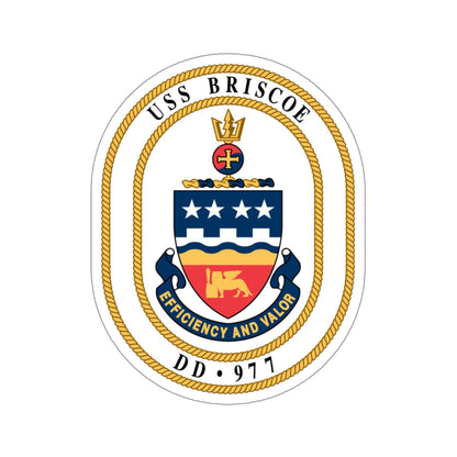 USS Briscoe DD 977 (U.S. Navy) STICKER Vinyl Die-Cut Decal-6 Inch-The Sticker Space