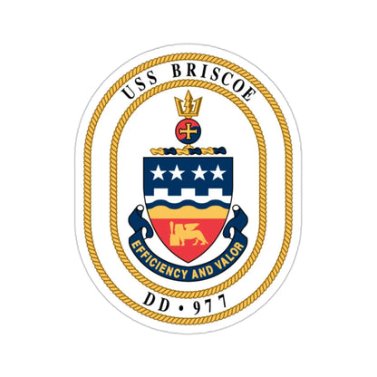 USS Briscoe DD 977 (U.S. Navy) STICKER Vinyl Die-Cut Decal 2 Inch - The Sticker Space