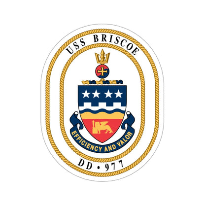 USS Briscoe DD 977 (U.S. Navy) STICKER Vinyl Die-Cut Decal 3 Inch - The Sticker Space