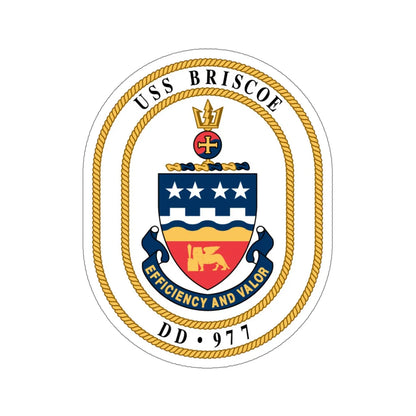 USS Briscoe DD 977 (U.S. Navy) STICKER Vinyl Die-Cut Decal 5 Inch - The Sticker Space