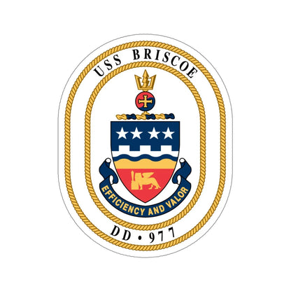 USS Briscoe DD 977 (U.S. Navy) STICKER Vinyl Die-Cut Decal 6 Inch - The Sticker Space