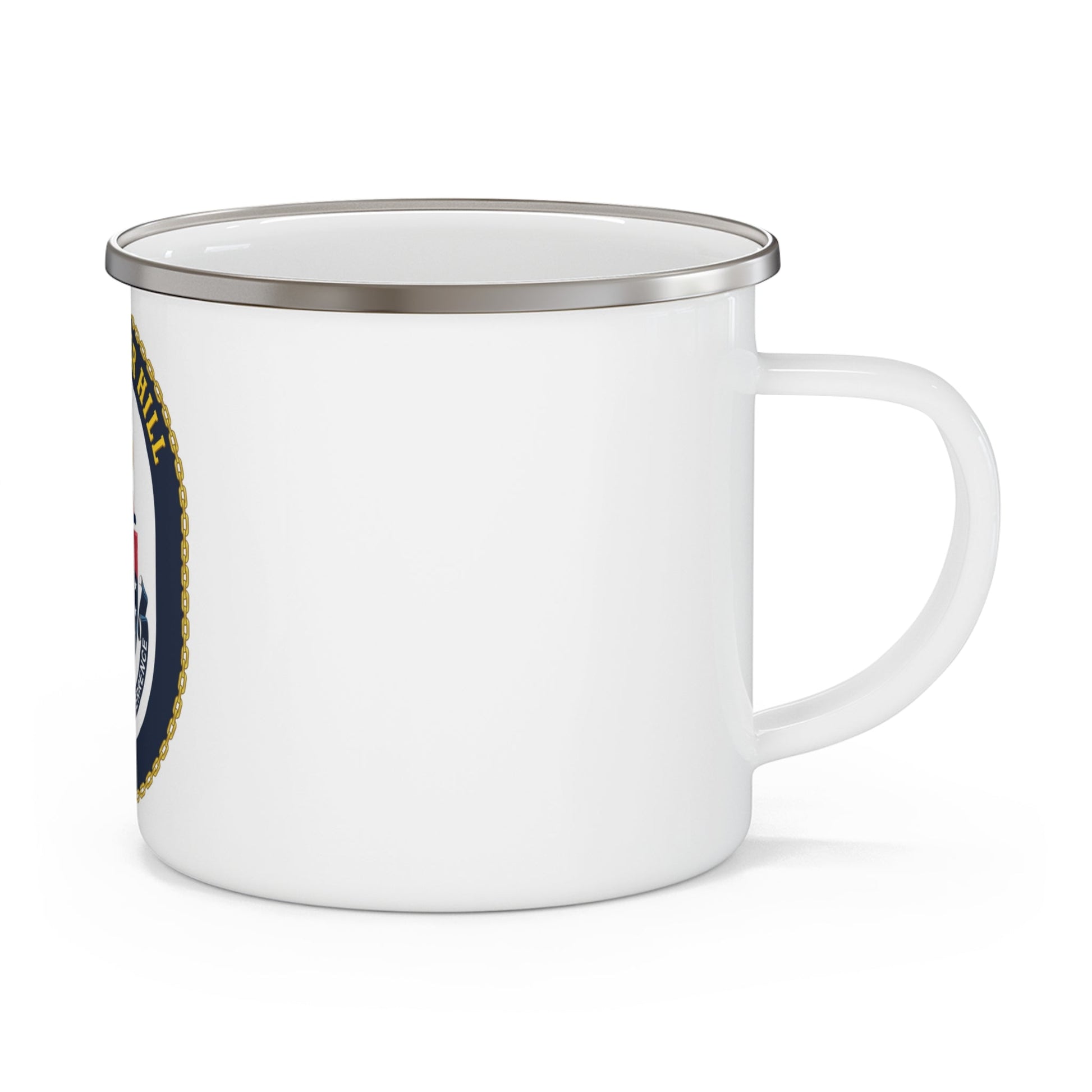 USS Bunker Hill CG 52 Crest (U.S. Navy) Enamel Mug 12oz-12oz-The Sticker Space