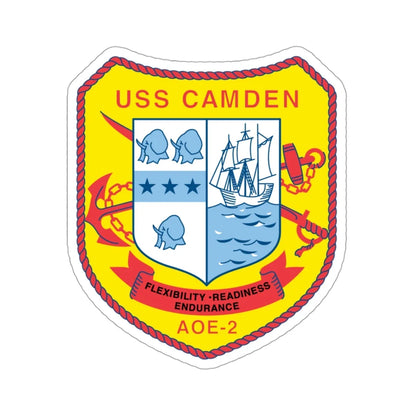 USS CAMDEN AOE 2 (U.S. Navy) STICKER Vinyl Die-Cut Decal 3 Inch - The Sticker Space