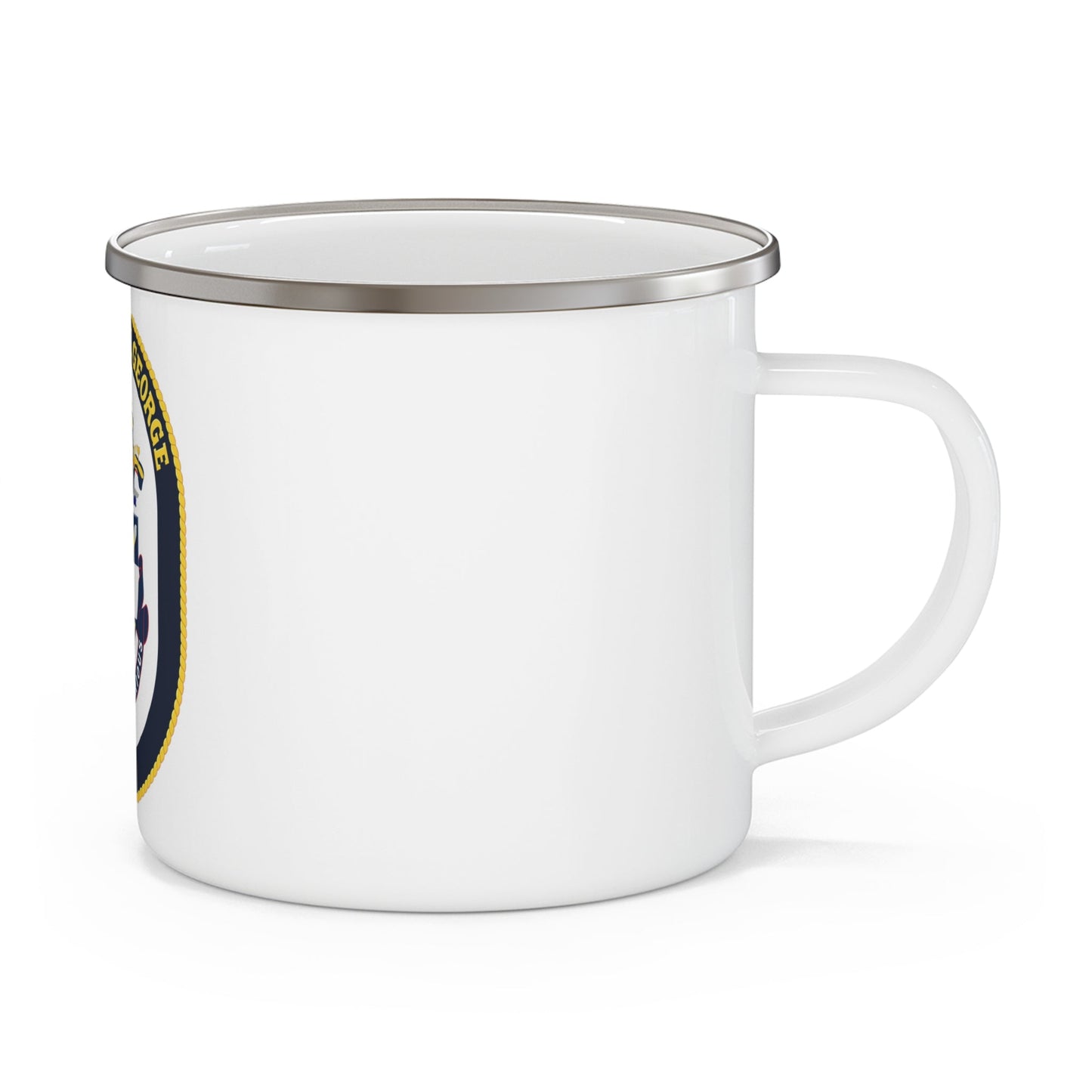 USS Cape St George CG 71 Crest (U.S. Navy) Enamel Mug 12oz-12oz-The Sticker Space