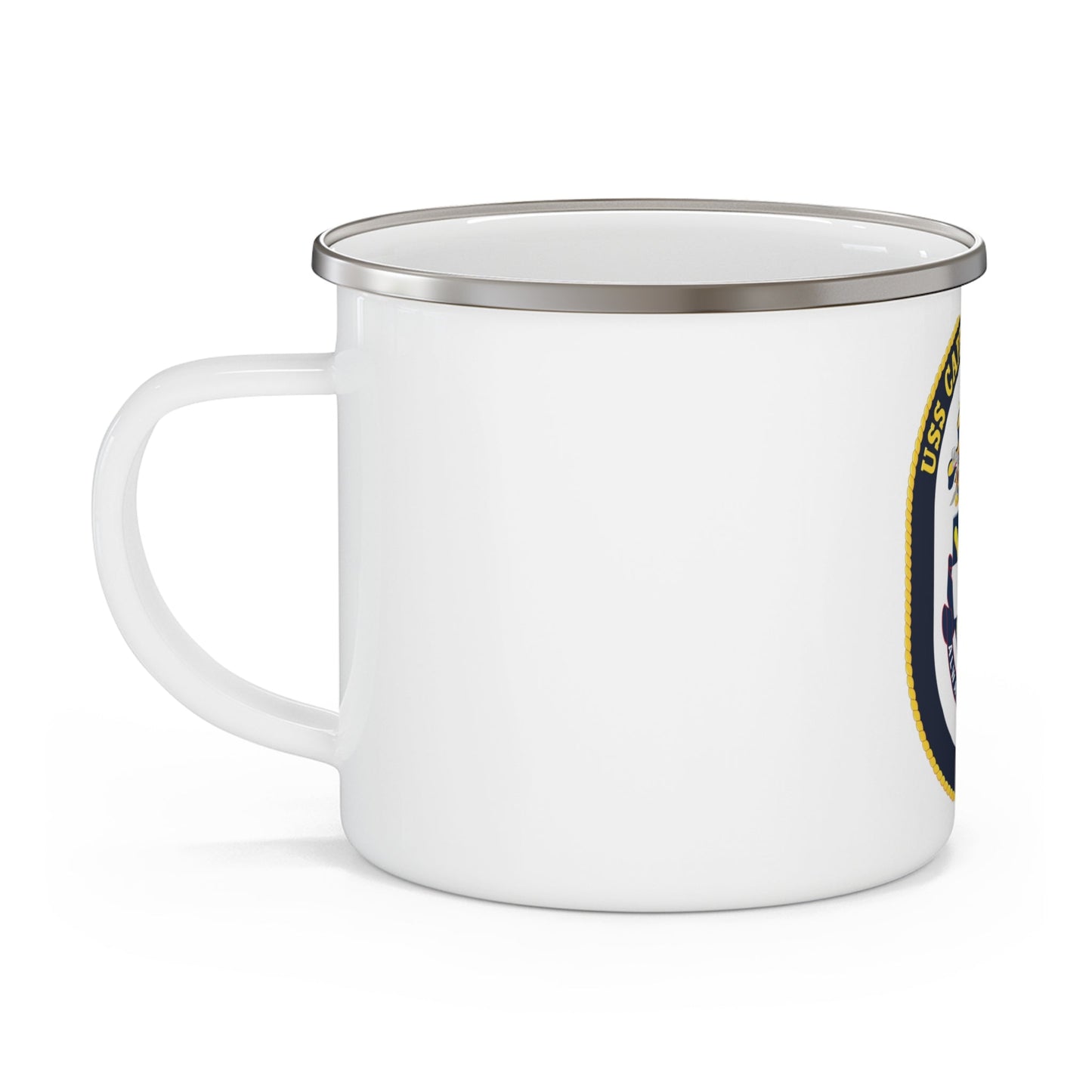 USS Cape St George CG 71 Crest (U.S. Navy) Enamel Mug 12oz-12oz-The Sticker Space