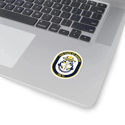 USS Cape St George CG 71 Crest (U.S. Navy) STICKER Vinyl Kiss-Cut Decal - The Sticker Space