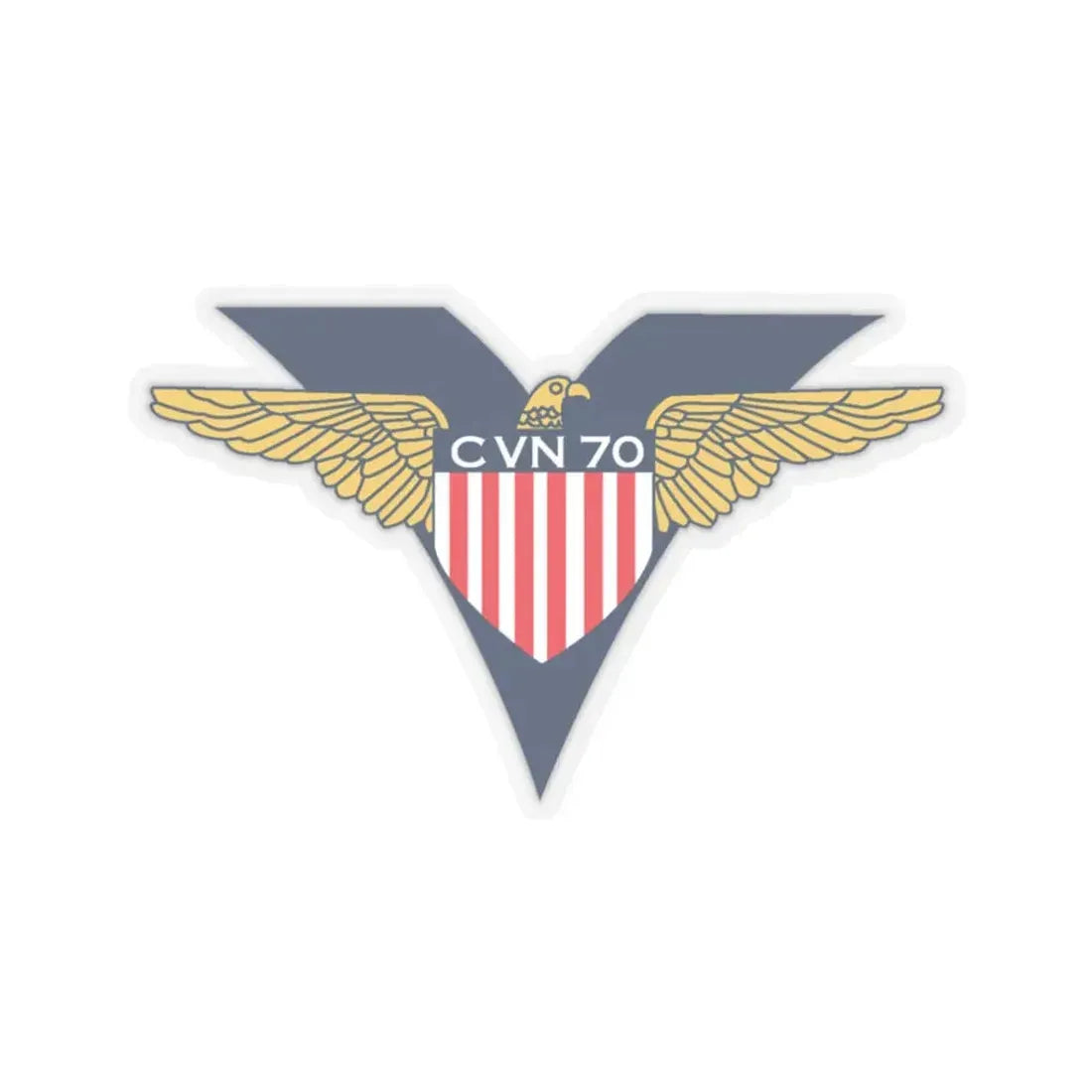 USS Carl Vinson CVN 70 CHUCKY V2 (U.S. Navy) STICKER Vinyl Kiss-Cut Decal 3 Inch Transparent - The Sticker Space