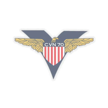 USS Carl Vinson CVN 70 CHUCKY V2 (U.S. Navy) STICKER Vinyl Kiss-Cut Decal 3 Inch Transparent - The Sticker Space