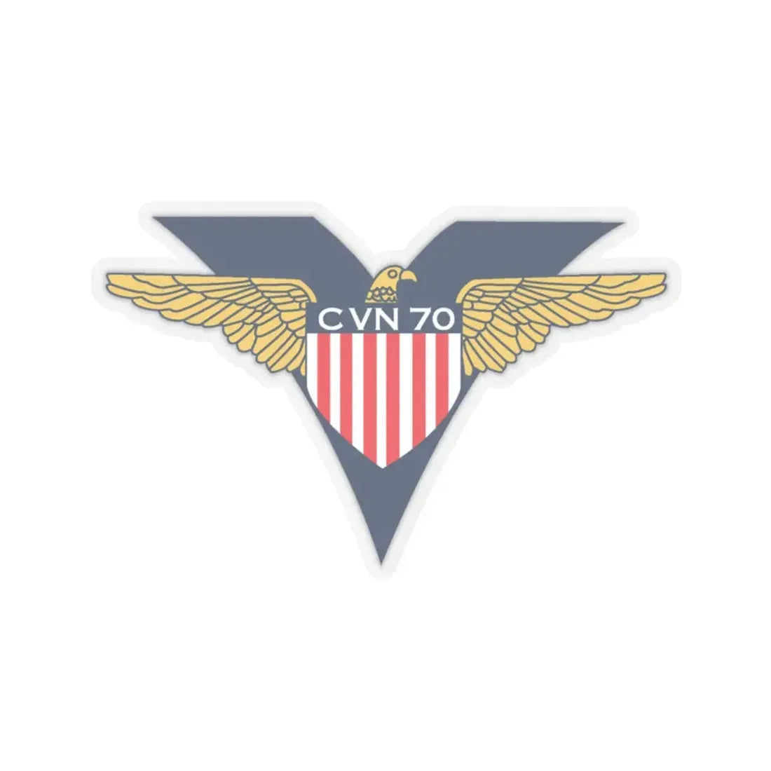 USS Carl Vinson CVN 70 CHUCKY V2 (U.S. Navy) STICKER Vinyl Kiss-Cut Decal 4 Inch Transparent - The Sticker Space