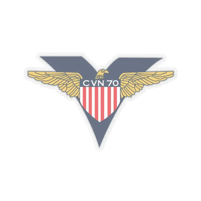 USS Carl Vinson CVN 70 CHUCKY V2 (U.S. Navy) STICKER Vinyl Kiss-Cut Decal 4 Inch Transparent - The Sticker Space