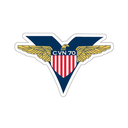 USS Carl Vinson CVN 70 CHUCKY V2 (U.S. Navy) STICKER Vinyl Kiss-Cut Decal 4 Inch White - The Sticker Space