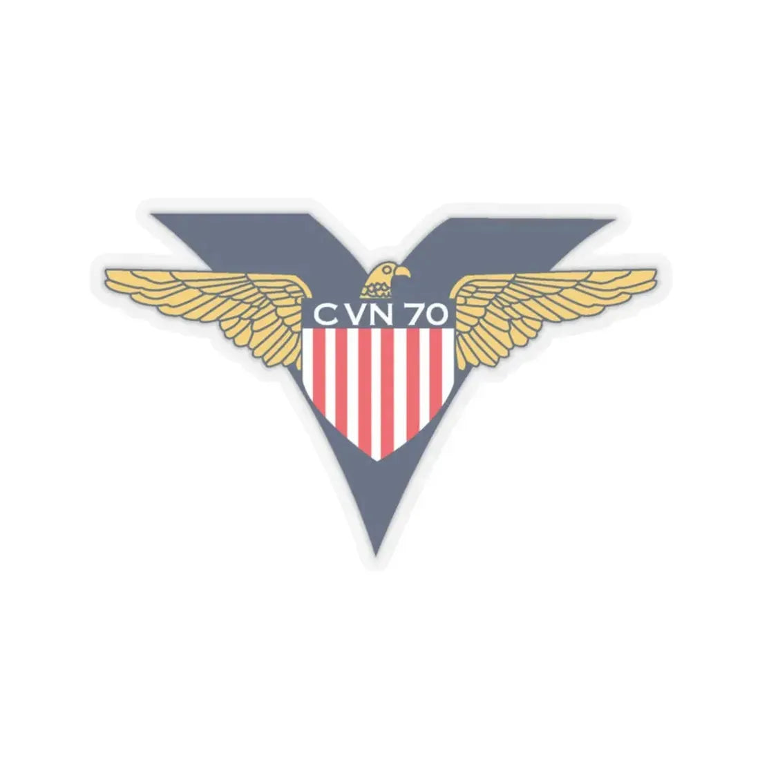 USS Carl Vinson CVN 70 CHUCKY V2 (U.S. Navy) STICKER Vinyl Kiss-Cut Decal 6 Inch Transparent - The Sticker Space