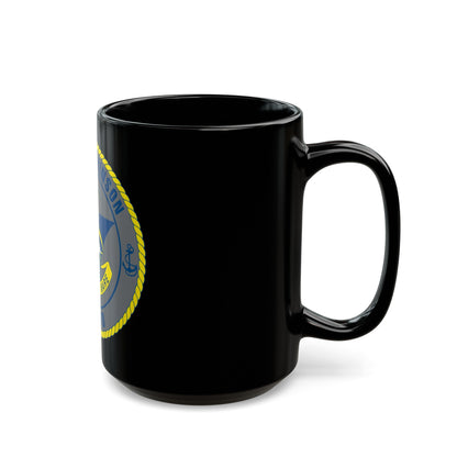 USS Carl Vinson CVN 70 (U.S. Navy) Black Coffee Mug-The Sticker Space