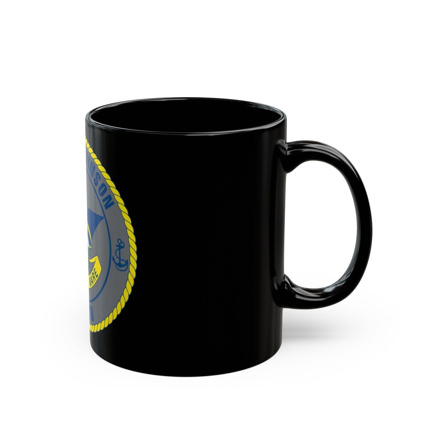 USS Carl Vinson CVN 70 (U.S. Navy) Black Coffee Mug-The Sticker Space