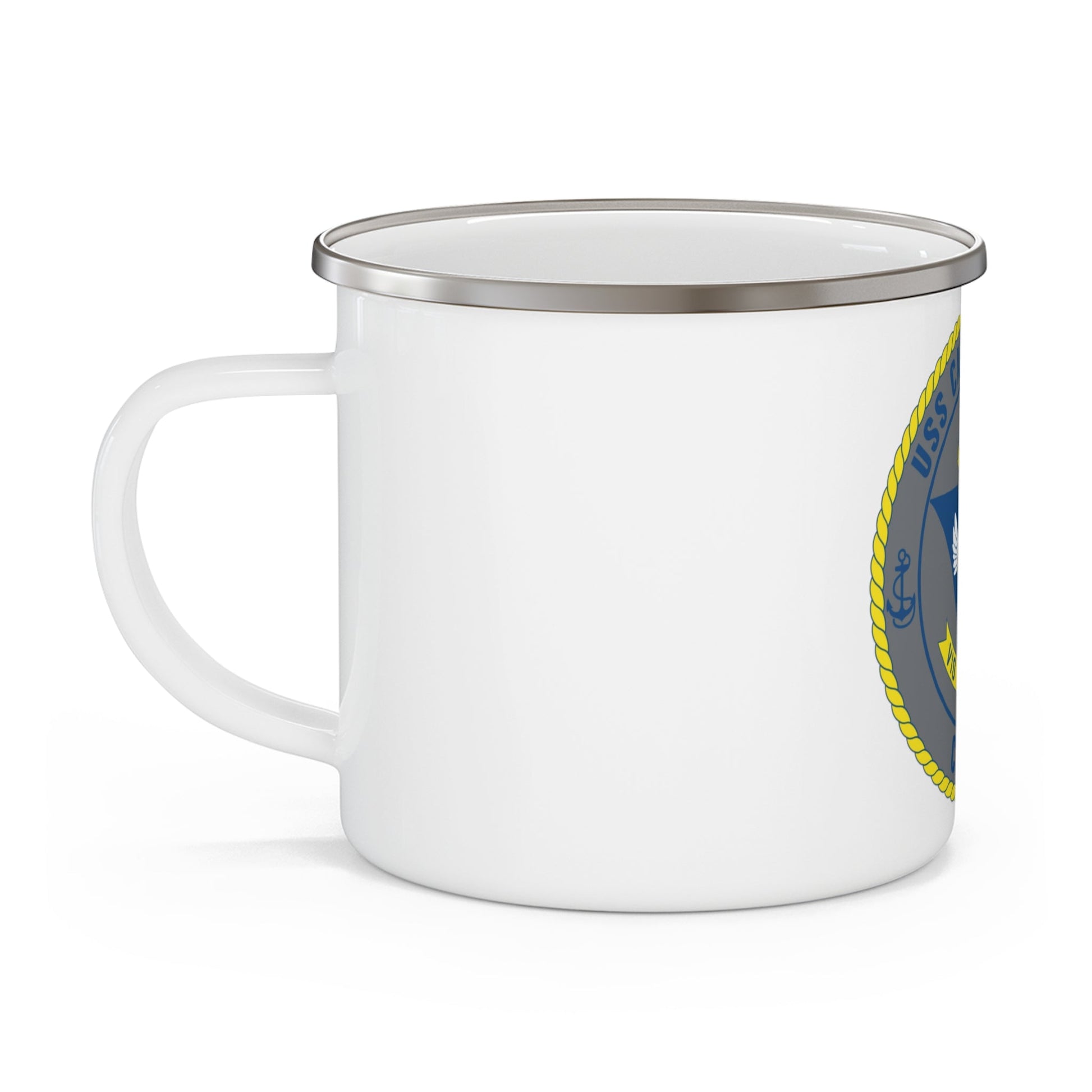 USS Carl Vinson CVN 70 (U.S. Navy) Enamel Mug 12oz-12oz-The Sticker Space