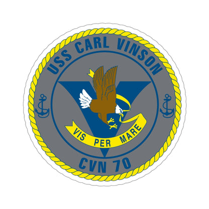 USS Carl Vinson CVN 70 (U.S. Navy) STICKER Vinyl Die-Cut Decal-5 Inch-The Sticker Space